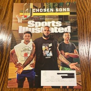 Sports Illustrated Magazine Oct 2022 - Lebron James - Bronny James - Bryce James